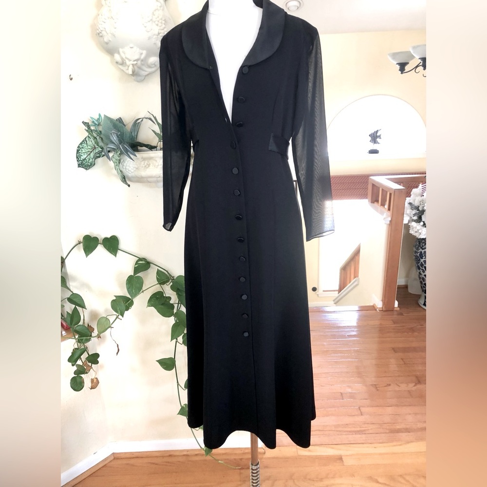 David Warren elegant black classy dress size 2
